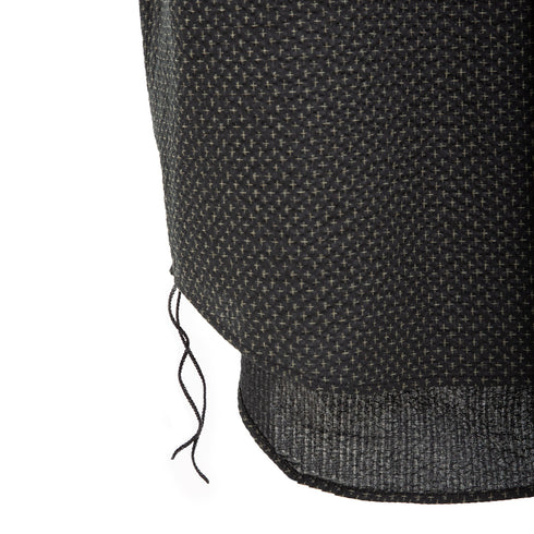 Merely Made Merely Sashiko Printed Oversized Short Sleeve Shirts Black 24244SH Degli Uberti